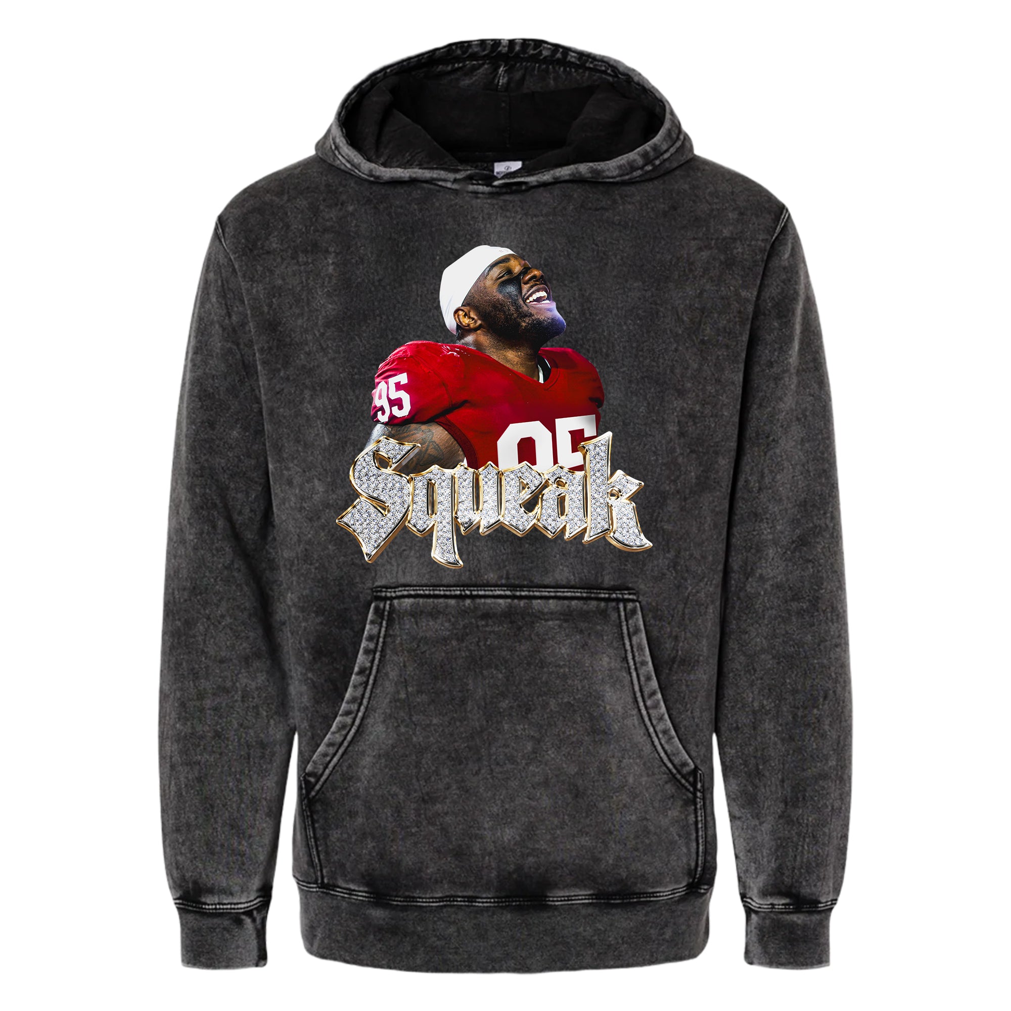 Tyrique Vintage Mineral Wash Portrait Hoodie